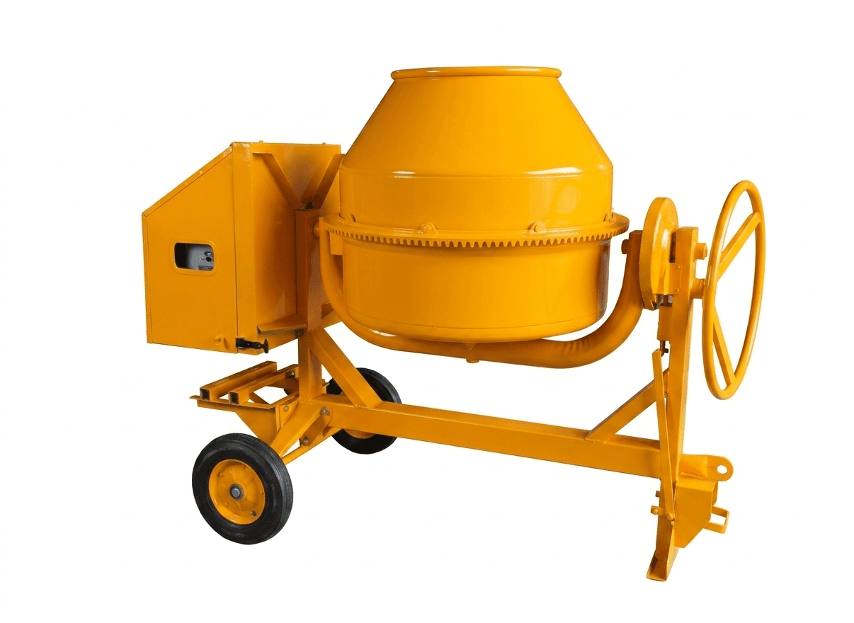 350L Concrete Mixer — 2 Wheels (Solid)