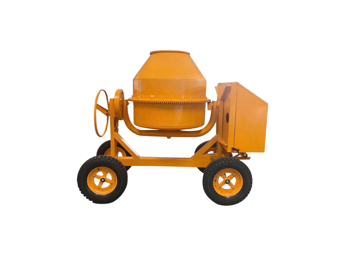 500L Concrete Mixer — 4 Wheels (Pneumatic 5.00-12)
